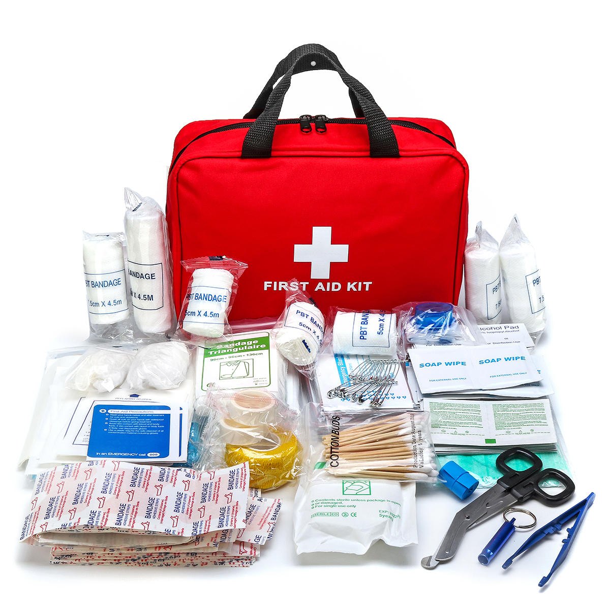 Where should you place the first aid kits at your workplace?