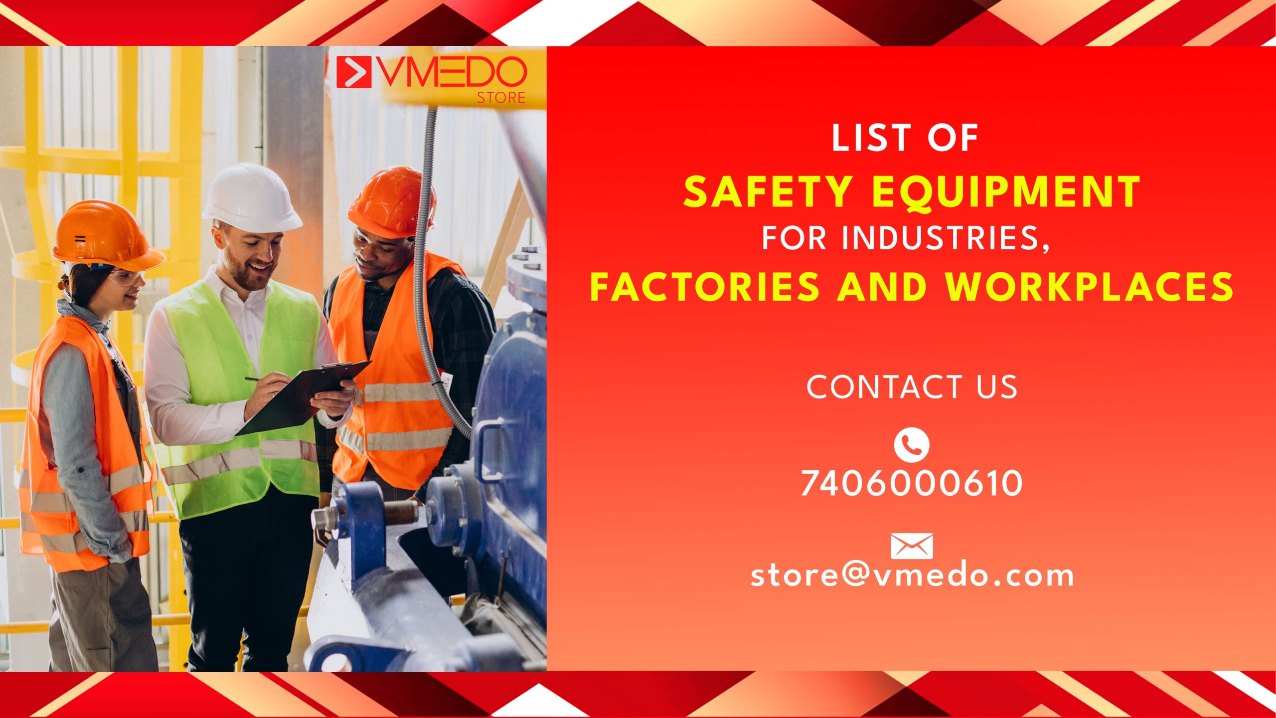 List of Safety equipment for industries, factories and workplaces - VMEDO  Blog