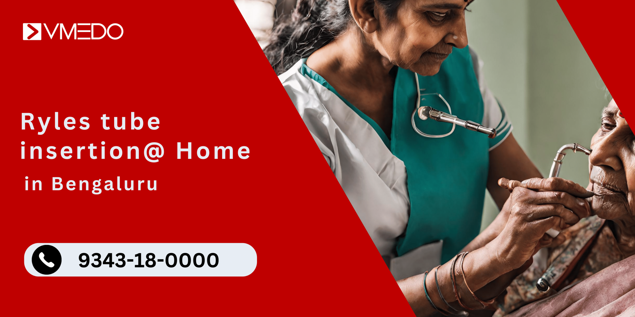 Ryles tube insertion at home in Bengaluru by qualified nurse