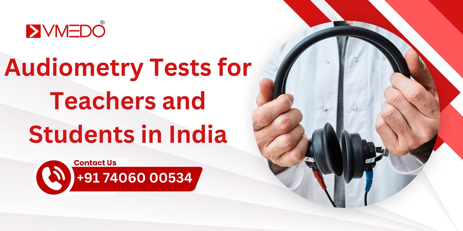 Audiometry tests for teachers and students in India.