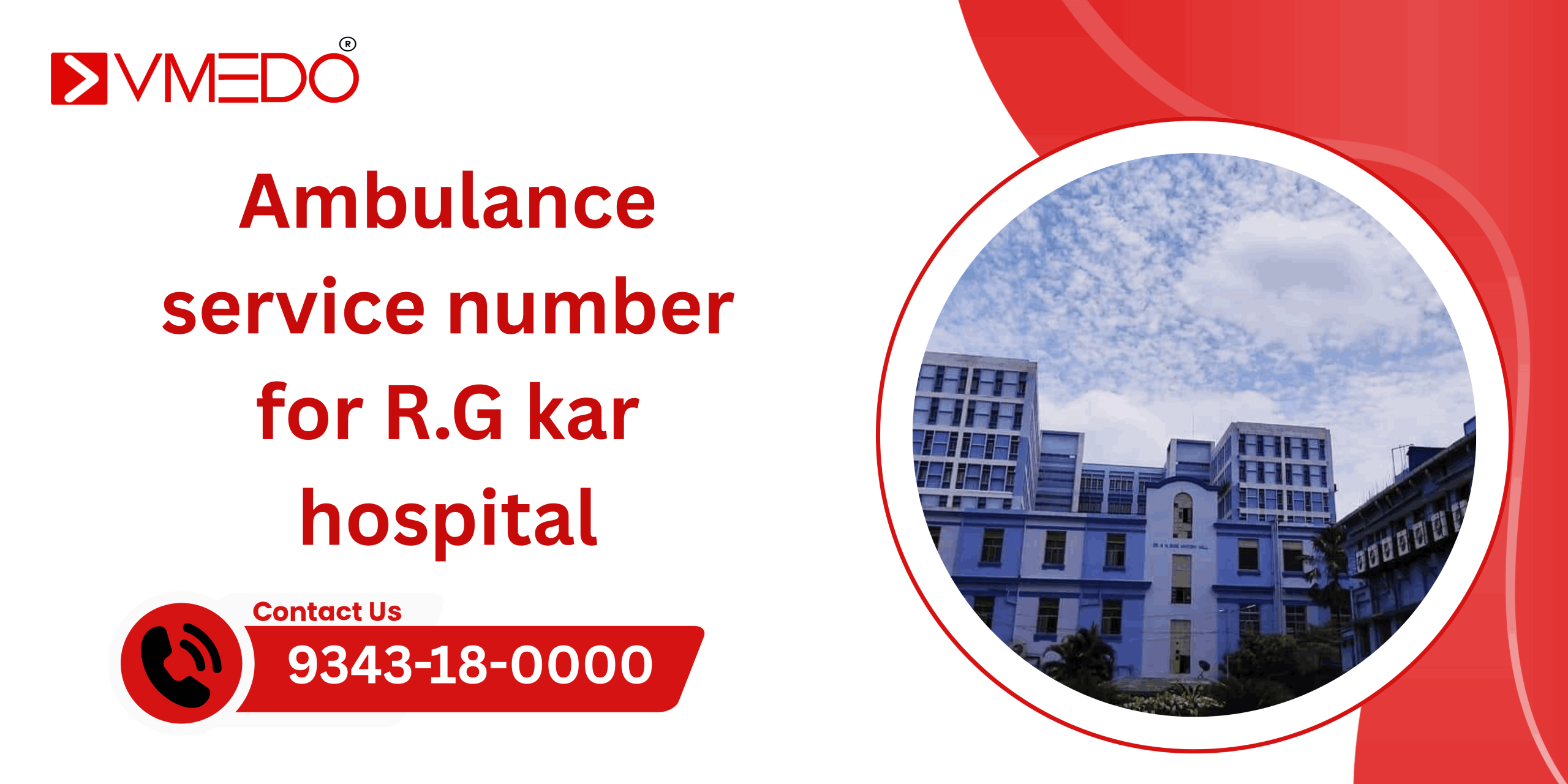 Ambulance service number for R.G kar hospital