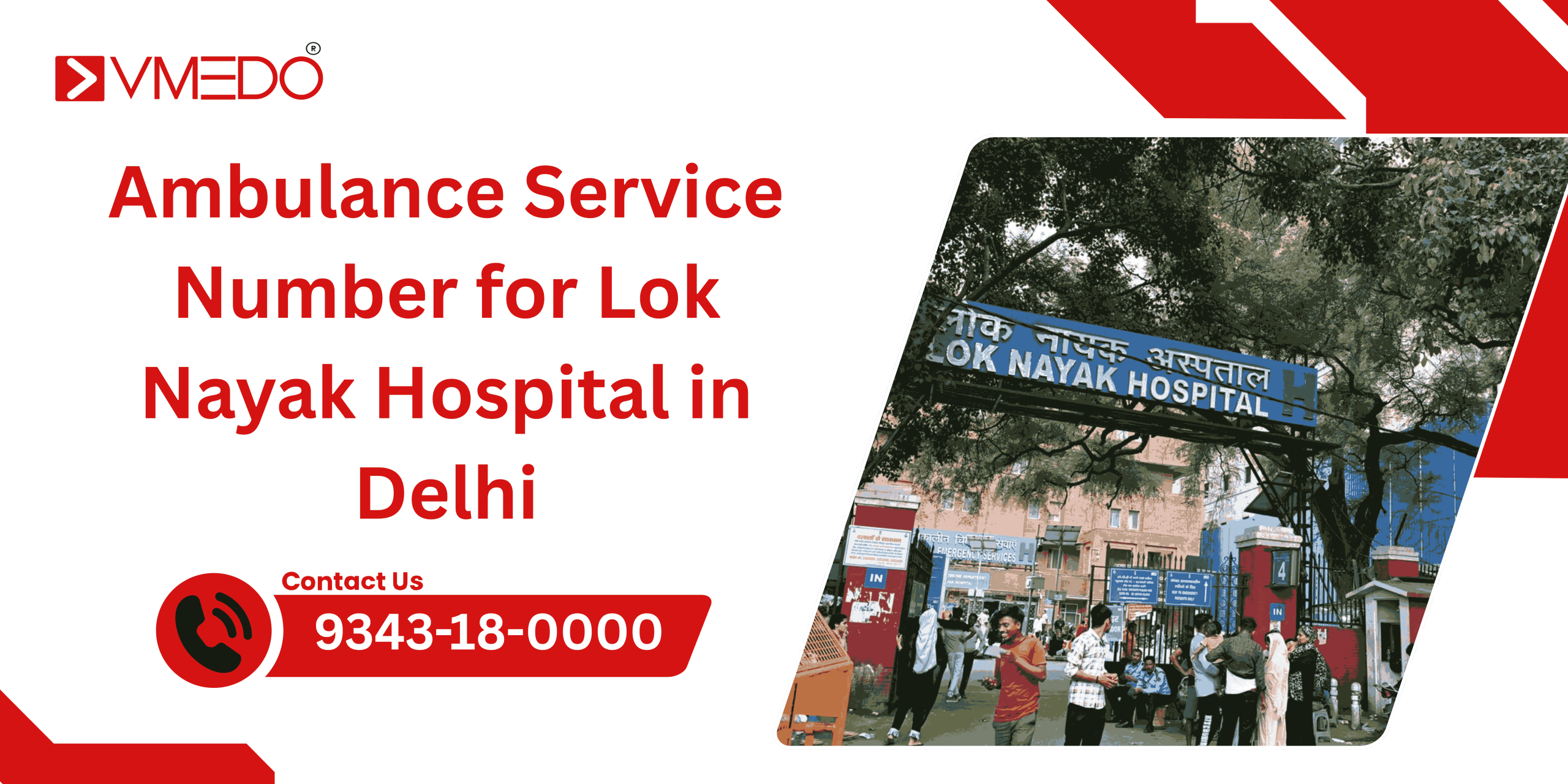 Ambulance Service for Lok Nayak Hospital in Delhi