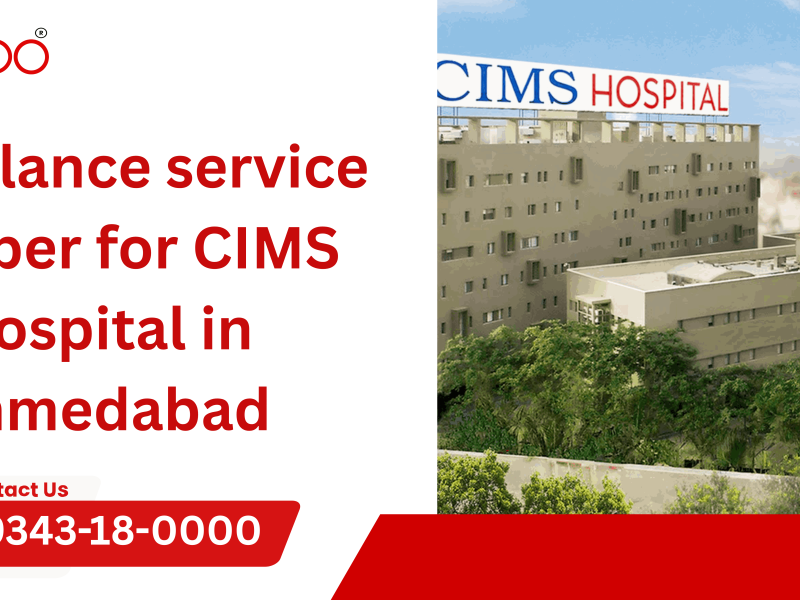 Ambulance service number for CIMS Hospital in Ahmedabad