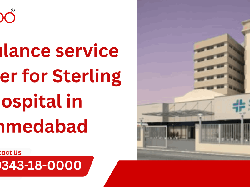Ambulance service number for Sterling Hospital in Ahmedabad