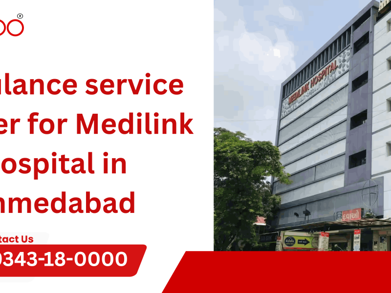 Ambulance service number for Medilink Hospital in Ahmedabad
